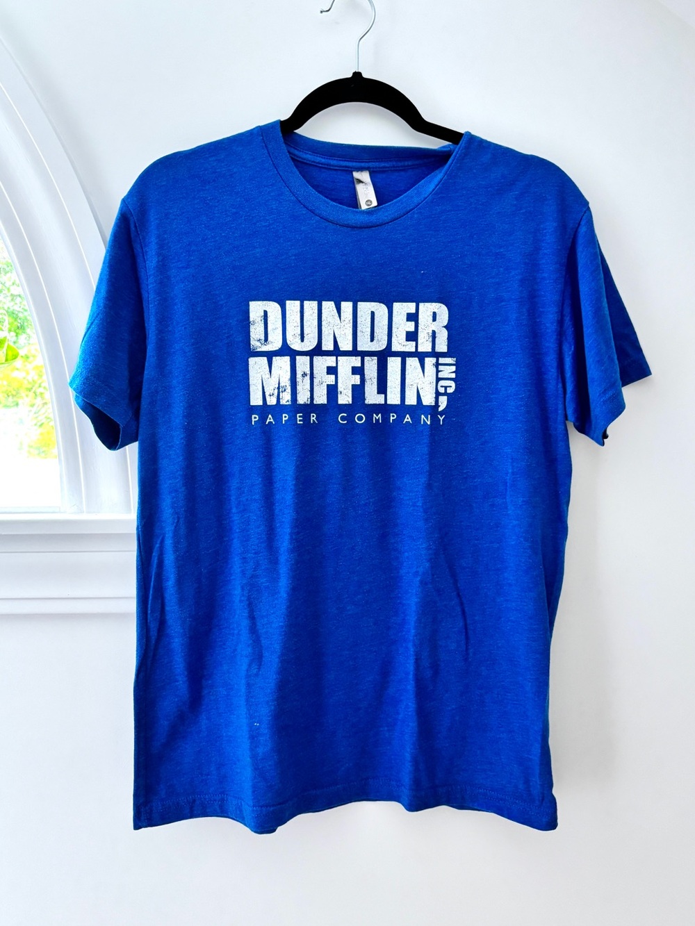 The Office Dunder Mifflin INC Paper Company Logo Tee Blue T-Shirt Adult Unisex M